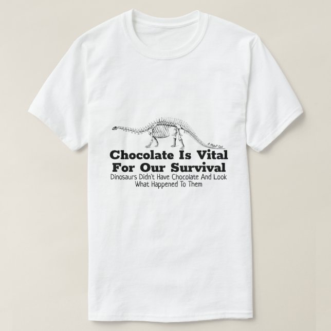 T-shirt Chocolat - Une chemise MisterP (Design devant)