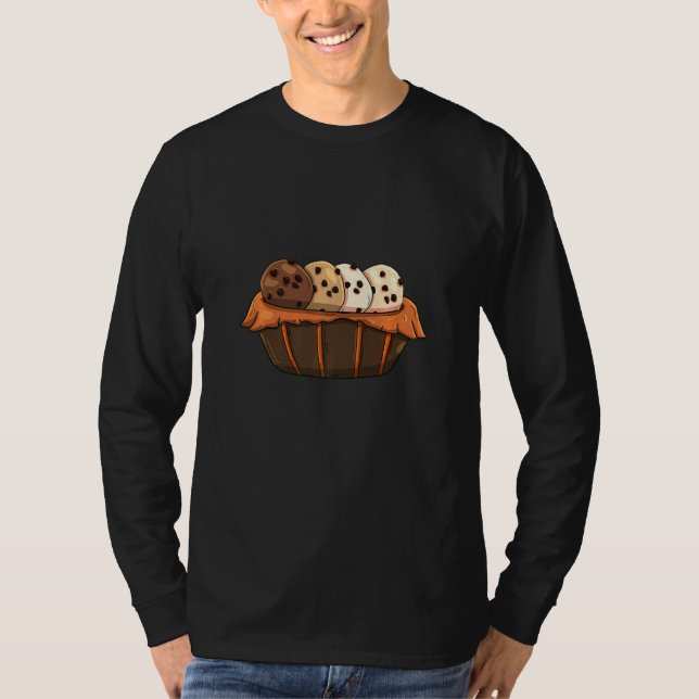 T-shirt Chocolate Chip Cookies  Women Snack Time   1 (Devant)