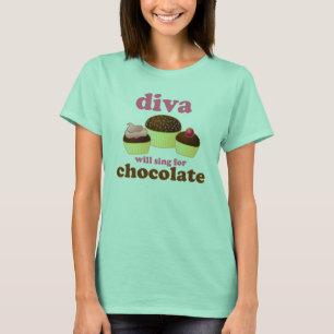 T-shirt Chocolate Diva Singer
