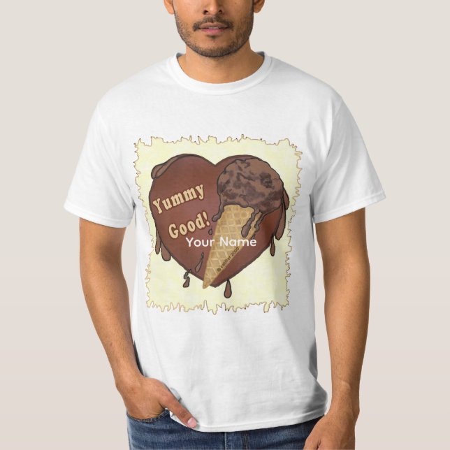 T-shirt Chocolate Ice Cream Cone (Devant)