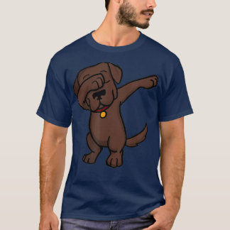 T-shirt Chocolate Lab Dabbing Funny Dog Dab
