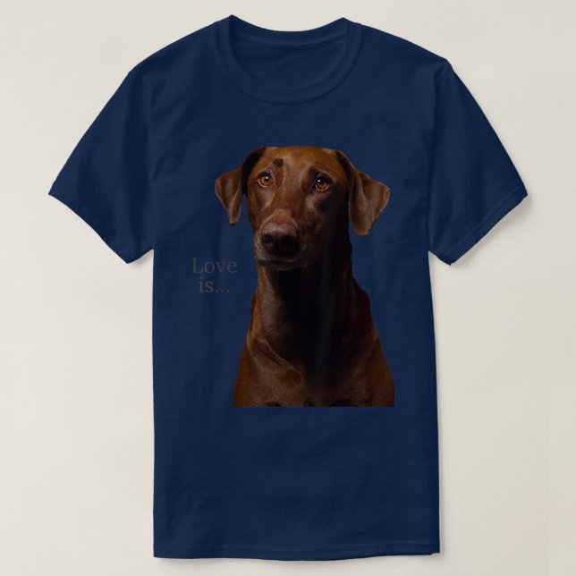 T-shirt Chocolate Labrador Retriever  Lab Tee Dog Mom Dad  (Design devant)