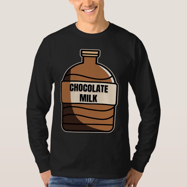 T-shirt Chocolate Milk Costume Food Eater Graphic (Devant)
