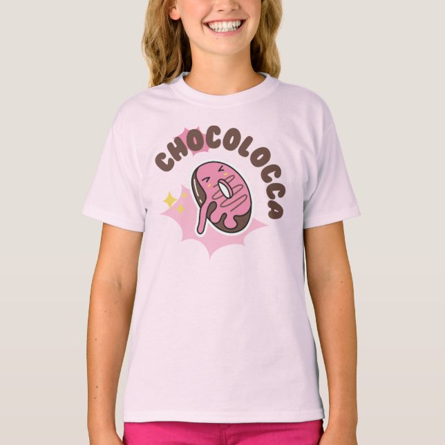 T-shirt chocolocca (fou de chocolat aux beignets) (Devant)