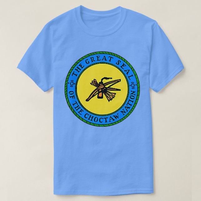 T-shirt CHoctaw Nation Drapeau Choctaw À DOUBLE CÔTÉ (Design devant)