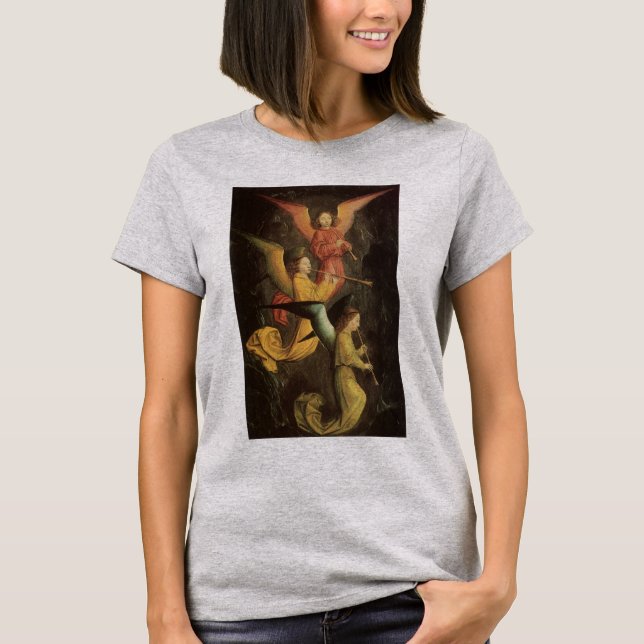 T-shirt Chœur d'Anges par Simon Marmion, Art de la Renaiss (Devant)
