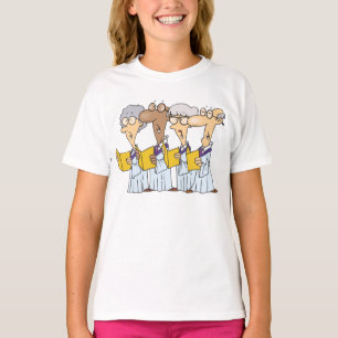 T-shirt Chœur d'église de citoyens seniors dessin animé ch