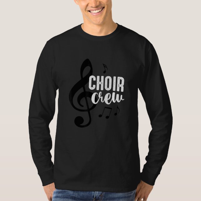 T-shirt Choir Crew Fier Choir Squad Choir École de chorale (Devant)