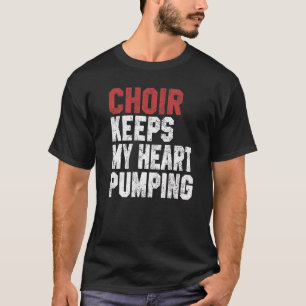 T-shirt Choir garde mon coeur pompage Choir Femmes Filles