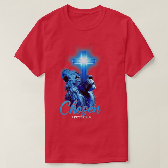 T-shirt Choisi 1 Pierre 2 9 Bible Écriture Citation Christ (Design devant)