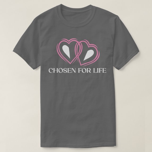 T-shirt Choisi pour la vie Mariage Motivational Devis Mari (Design devant)