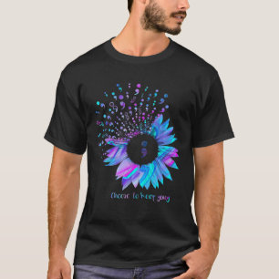 T-shirt Choisir de continuer à aller Tournesol Suicide Pré
