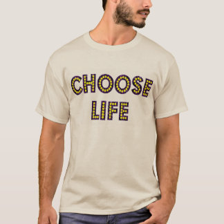 T-shirt Choisir des lettres de néon de vie
