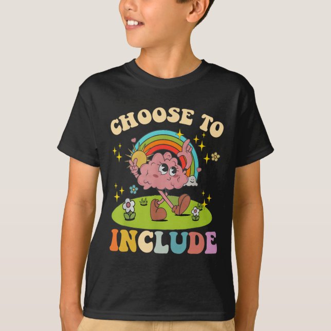 T-shirt Choisir D'Inclure Neurodiversité Autisme Enseignan (Devant)