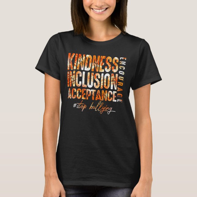 T-shirt Choisir Inclure l'inclusion d'acceptation de la ge (Devant)