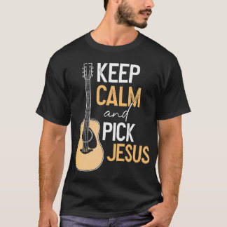 T-shirt Choisir Jésus Christian Bass Guitare Lecteur Music