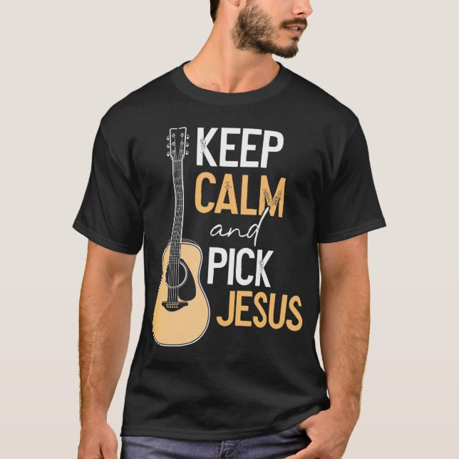 T-shirt Choisir Jésus Christian Bass Guitare Lecteur Music (Devant)