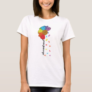 T-shirt Choisir une fleur de Sensibilisation sur l'autisme