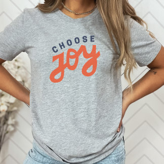 T-shirt Choisissez Joy Retro Inspirational Christian