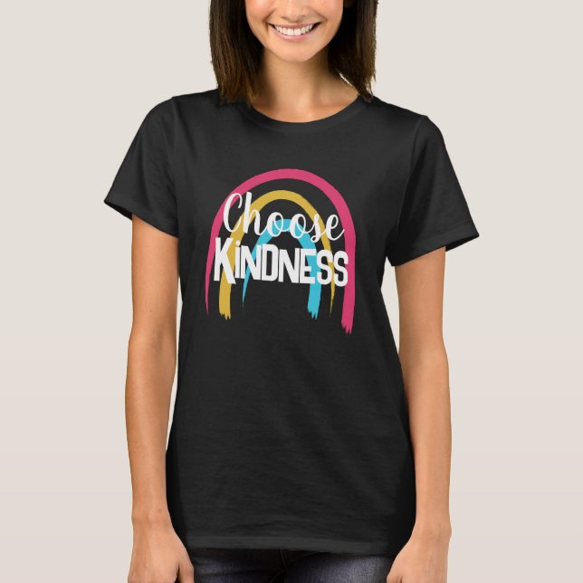 T-shirt Choisissez Kindness Rainbow Women's (Devant)