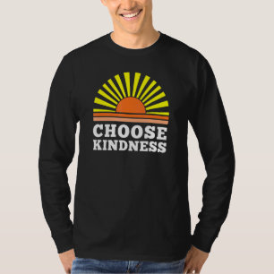 T-shirt Choisissez Kindness Retro Summer Sunset Positif Yo