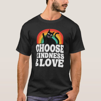 T-shirt Choisissez la gentillesse et l'amour Anti-intimida