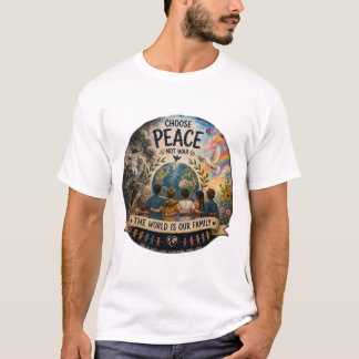 T-shirt Choisissez la paix, pas la guerre – Le monde est u