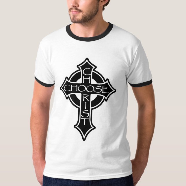 T-shirt Choisissez le blanc du Christ (Devant)