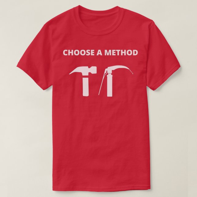 T-shirt Choisissez le laryngoscope ou le marteau (Design devant)