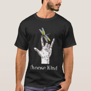 T-shirt Choisissez le signe de la main de la libellule gen
