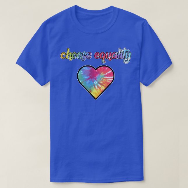 T-shirt Choisissez l'égalité Gay LGBTQ Mois de la fierté S (Design devant)