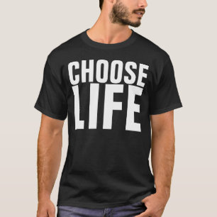 T-shirt Choisissez Life Anti Abortion, Pro Life Black Shir