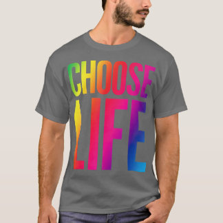 T-shirt Choisissez Life Vintage Retro 80s Funny
