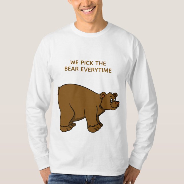 T-shirt CHOISISSEZ L'OURS (Devant)