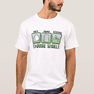 T-shirt "Choisissez sagement" les Roche-Papier-Ciseaux