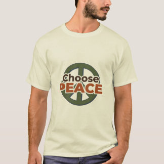 T-shirt Choisissez une typographie audacieuse pour la paix