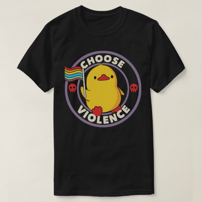T-shirt Choisissez Violence Pride Canard par Tobe Fonseca (Design devant)