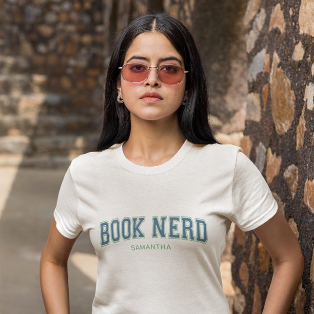 T-shirt Choisissez vos couleurs Livre Nerd (Customize the design colors to match your style.)