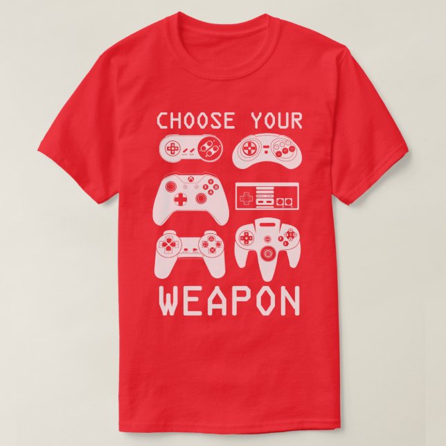 T-shirt Choisissez votre arme (Design devant)
