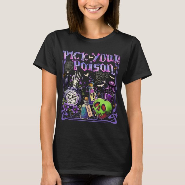 T-shirt Choisissez votre chemise d'Halloween Poison (Devant)