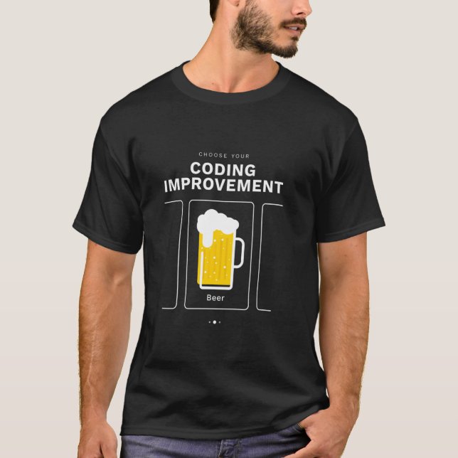 T-shirt Choisissez Votre Programmation D'Amélioration De C (Devant)