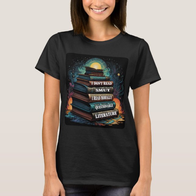 T-shirt Choix de livres Humour (Devant)