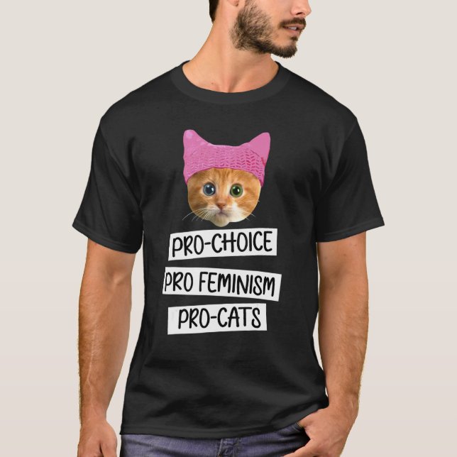 T-shirt Choix Pro Féminisme Pro Chats Graphique Chats (Devant)