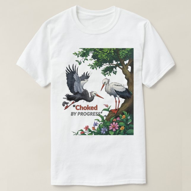 T-shirt Choked by Progress (Design devant)