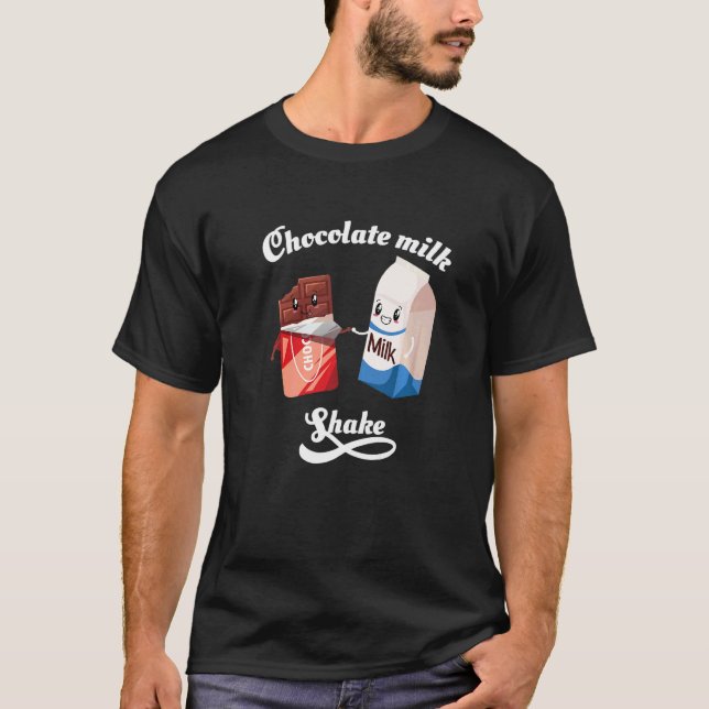 T-shirt Chokolate Milkshake I Milkshake Milkshaker Sweet S (Devant)