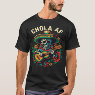 T-shirt Chola AF Mexicaine American Pride Amérique latine