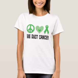 T-shirt cholagogue de dames de ruban de Cancer