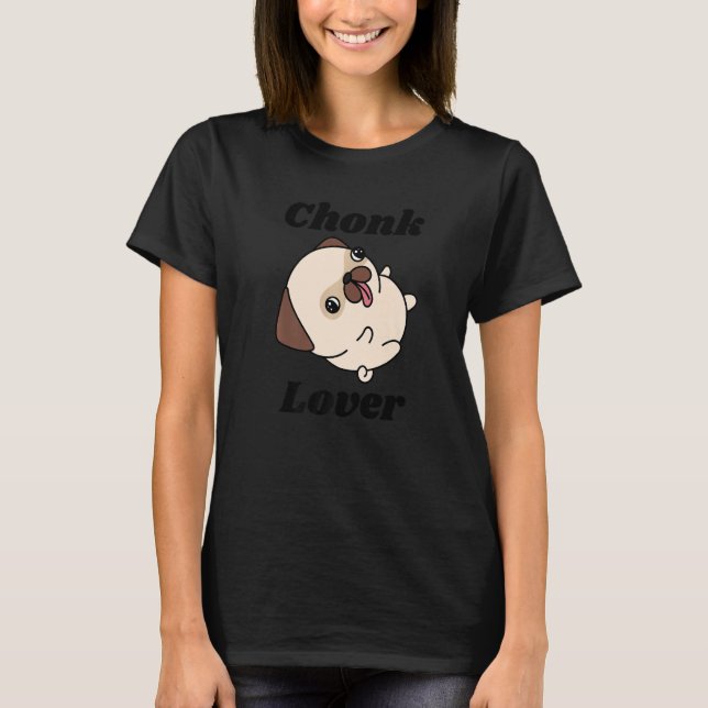 T-shirt Chonk avec mignon chien (Devant)