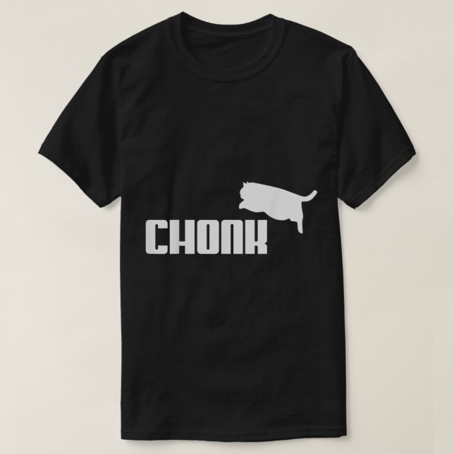 T-shirt Chonk Cat Meme Funny  (Design devant)