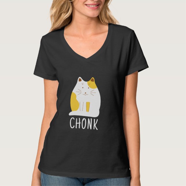 T-shirt Chonk Chat Funny Scale Meme (Devant)